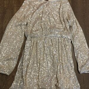 Ardene Champagne Sequin Party Dress